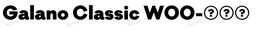 Galano Classic W00字体转换